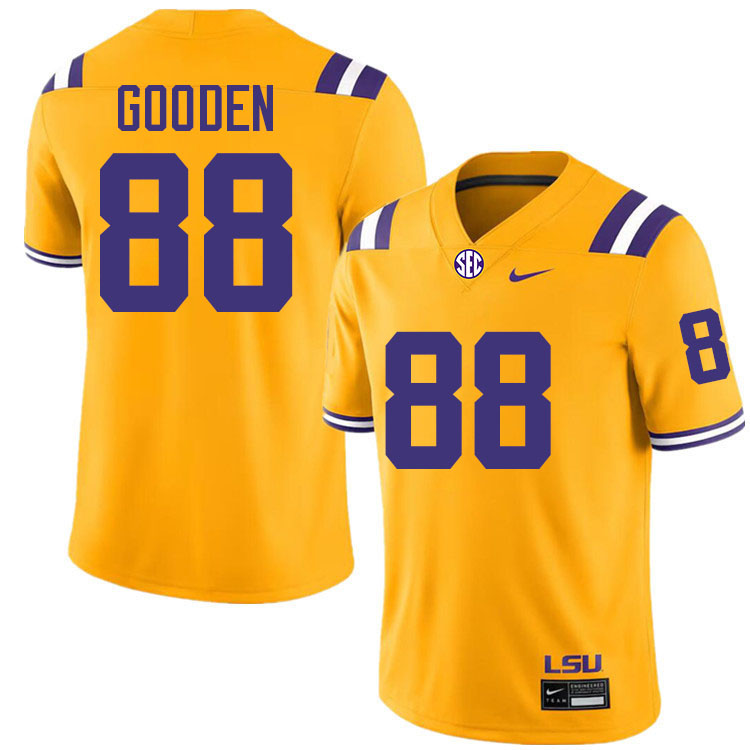 #88 Bernard Gooden LSU Tigers Jersey,Louisiana State University Tigers Football Jersey-Gold